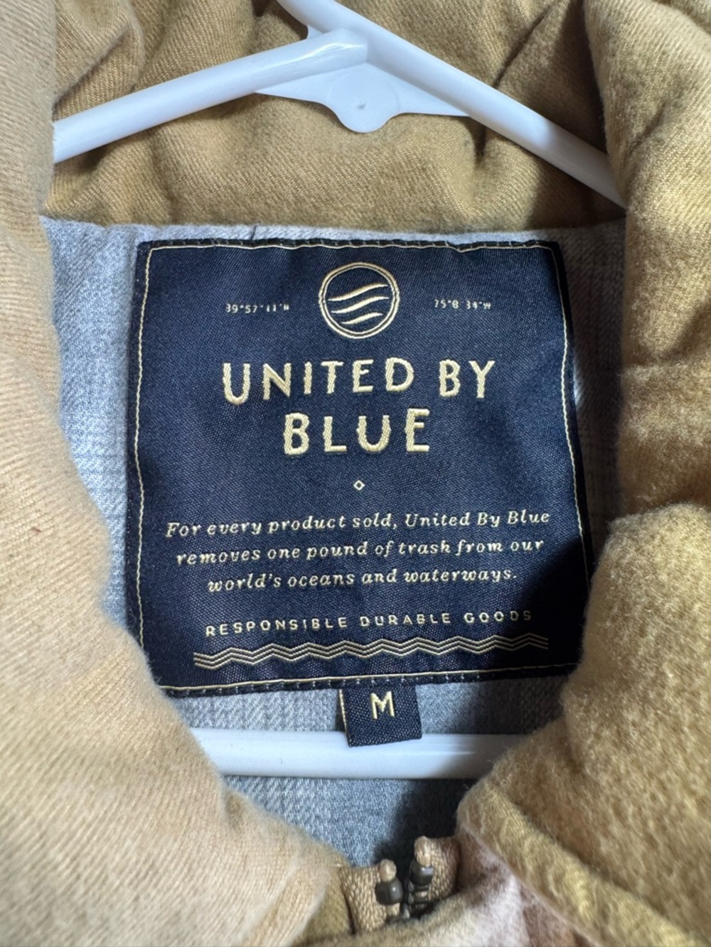 Vest.  United by blue brand.   Quality.
